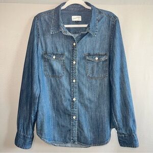 Universal Thread Classic Blue Denim Shirt - XL